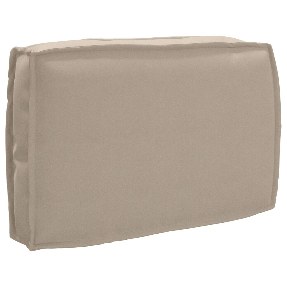 vidaXL 2-delars pallkuddset taupe Oxford tyg
