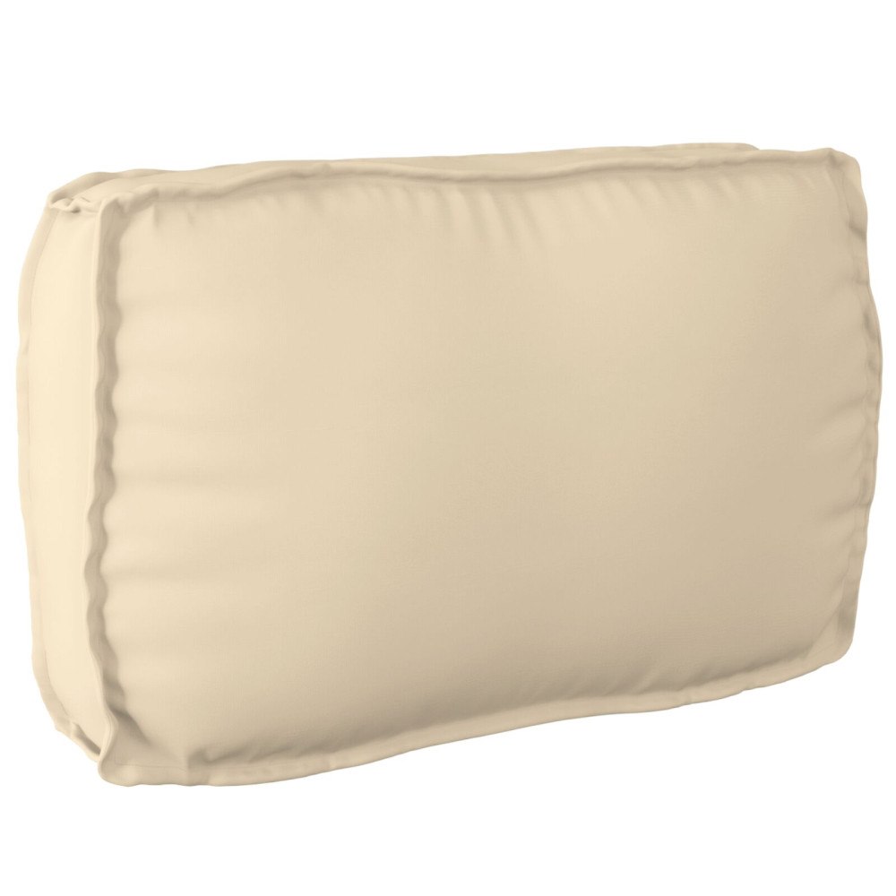 vidaXL Pallkuddset Set om 2 Beige Polyester Avtagbara överdrag