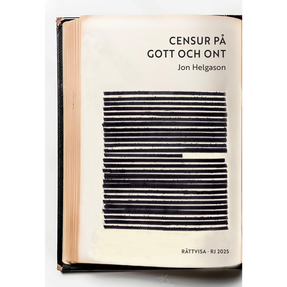 Makadam förlag Censur på gott och ont (RJ 2025: Rättvisa) (bok, danskt band)
