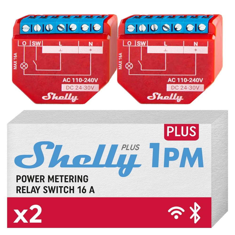 Shelly Shelly - Plus 1PM (Dual Pack) - Empower Your Smart Home