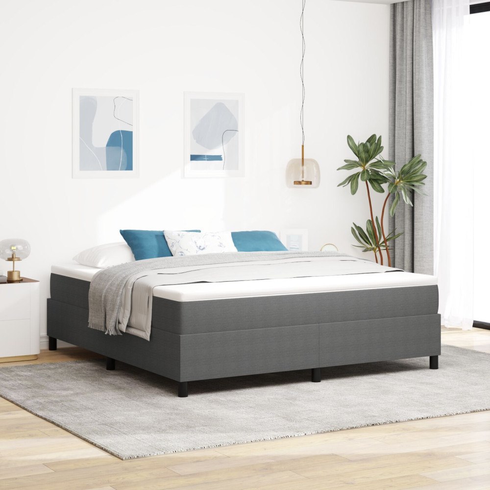 vidaXL Bäddfjäder Ljusgrå och vit. 180 x 200 cm Kordread tyg