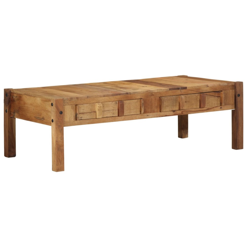 vidaXL Kaffebord 110x55x35 cm Återvunnet massivt trä