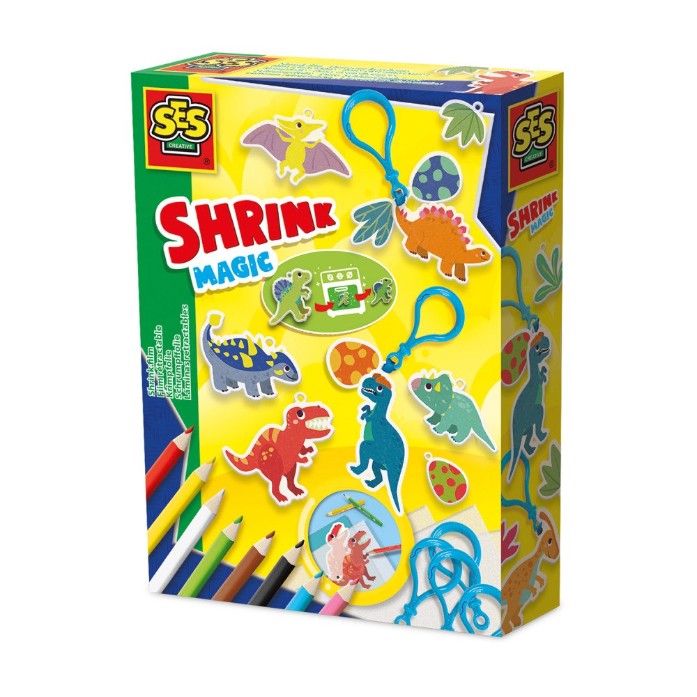 SES Creative SES Creative - Shrink Foil - Dinosaur Keychains - (S14294)