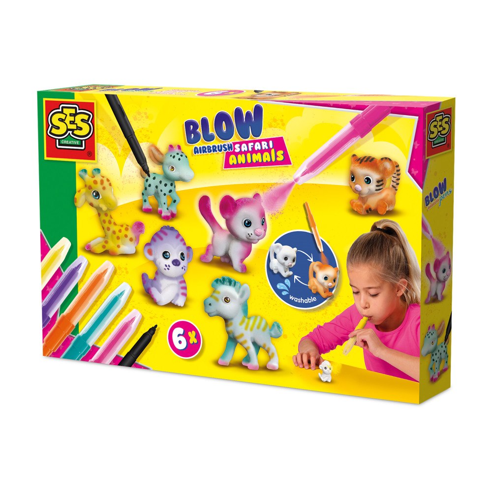 SES Creative SES Creative - Blow Pens - Airbrush Safari Animals - (S14335)