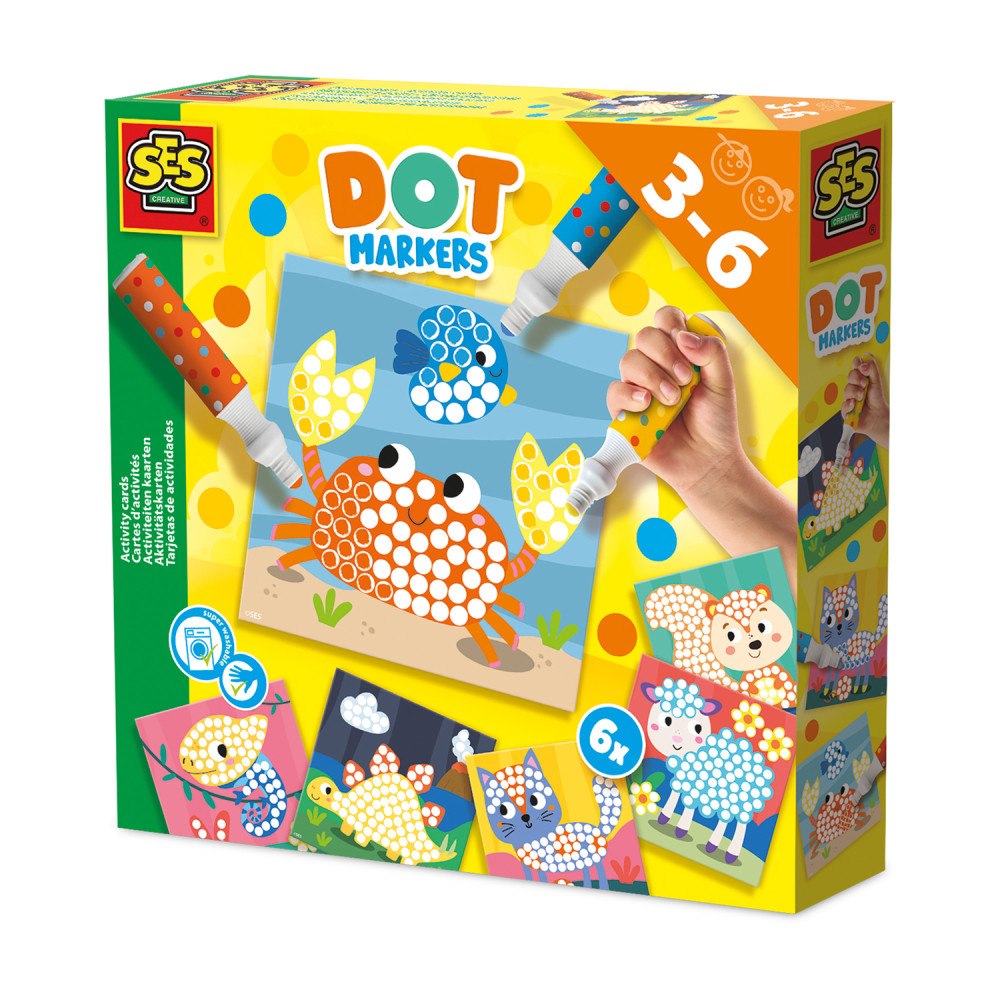 SES Creative SES Creative - Dot Markers - 3 Colours XXL - (S14602)