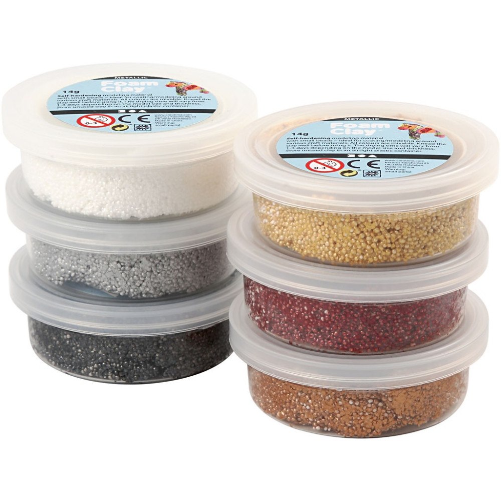 Foam Clay Foam Clay - Metallic Dark (6 x 14g) (78810)