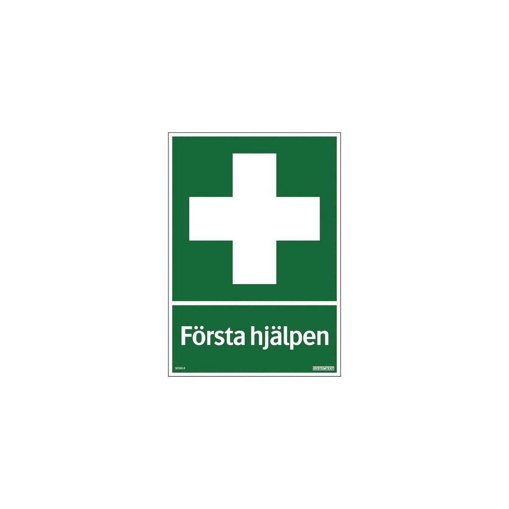 NO BRAND VENDOR (SE) Skylt Första hjälpen 210x297mm