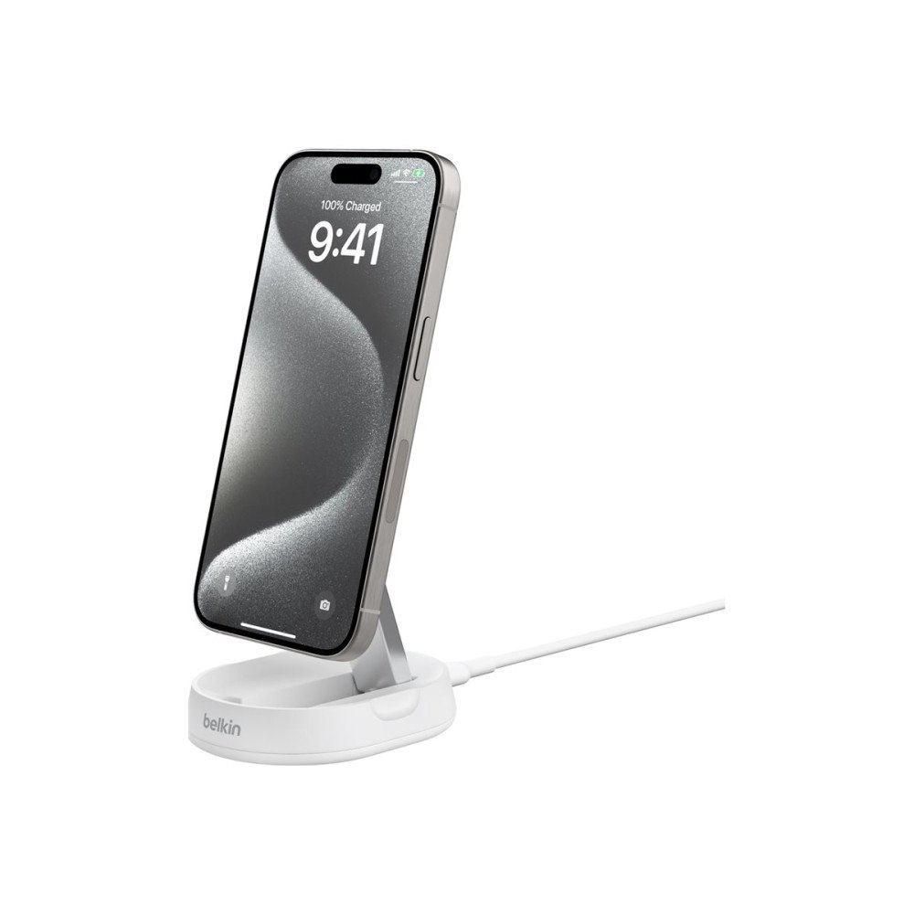 Belkin Belkin BoostCharge Pro trådlöst laddställ - magnetisk - + växelströmsadapter - 15 Watt