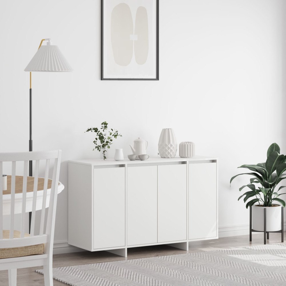 vidaXL Vitt Sideboard Vitt Konstruerat trä 120 x 41 x 75 cm