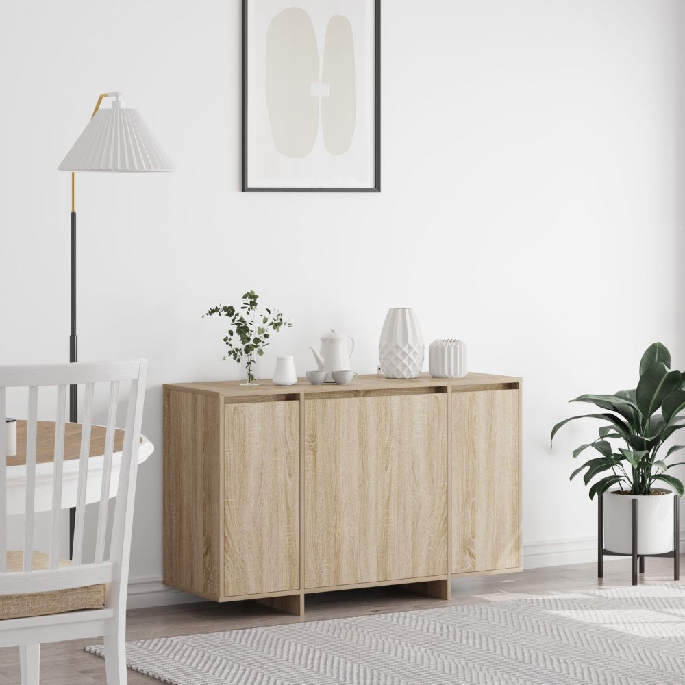 vidaXL Sonoma Ek Sideboard Sonoma ek Konstruerat trä 120 x 41 x 75 cm