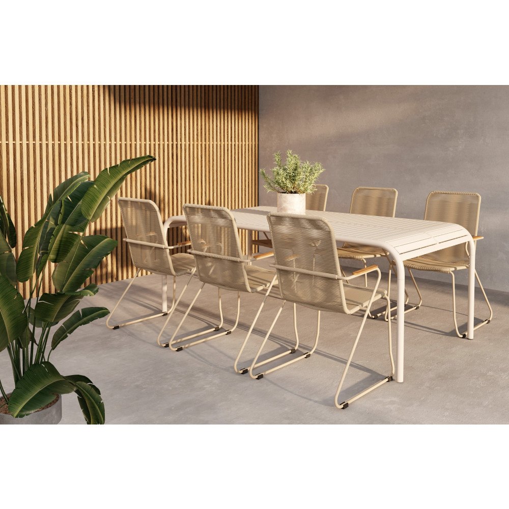 Venture Home Borneo Matgrupp med stolarna Bois