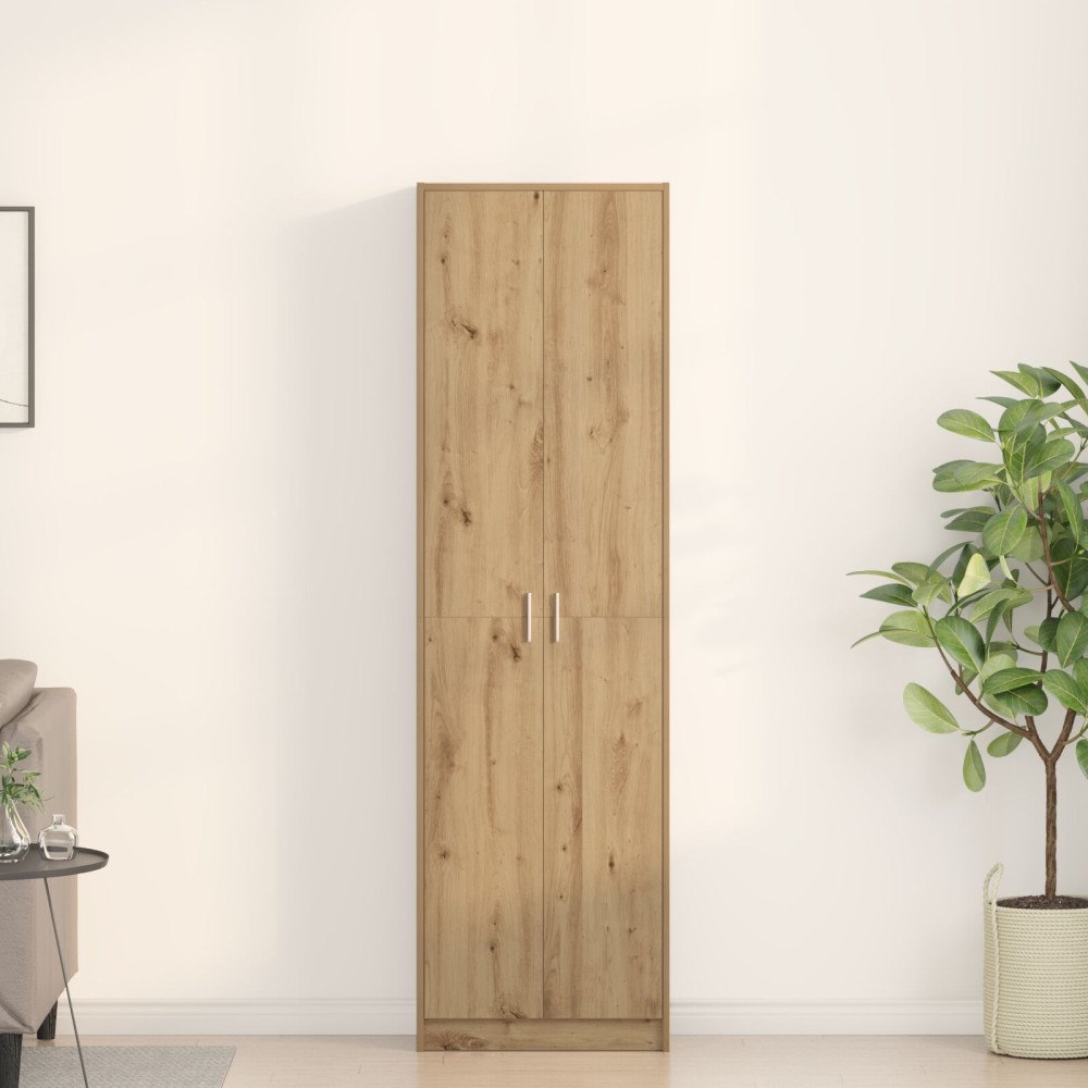 vidaXL Garderob i artisanek 55x25x189 cm Konstruerat trä