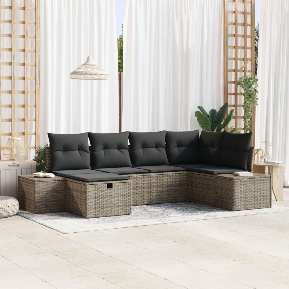 vidaXL Soffset 7 st konstrotting