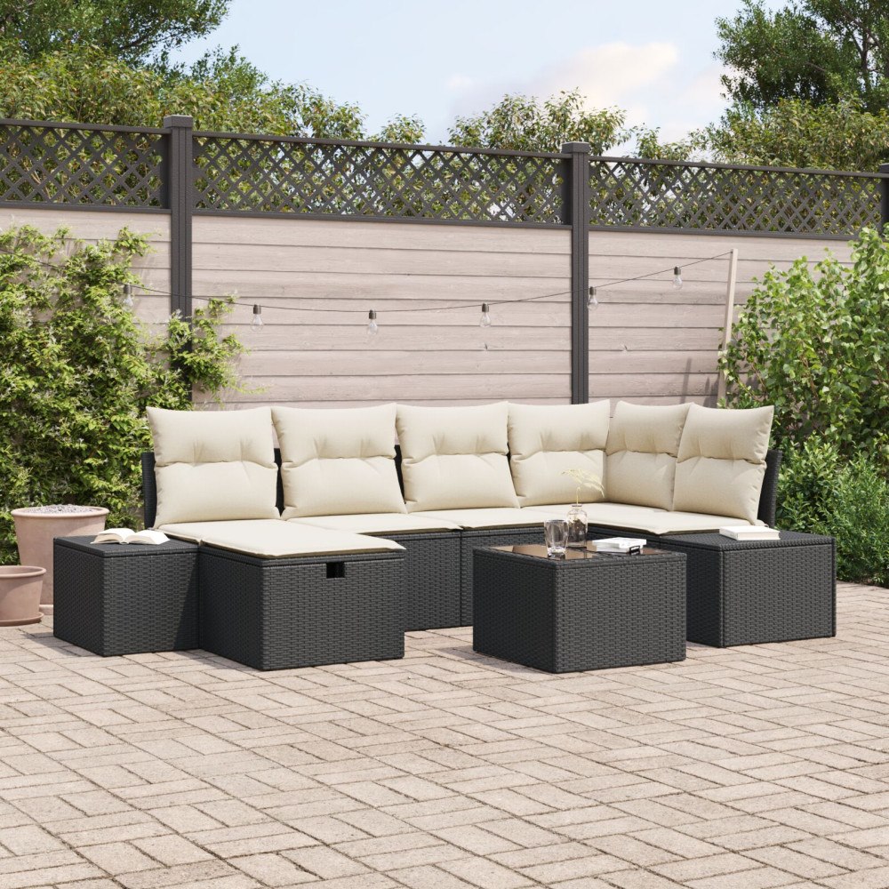 vidaXL Soffset 7 st konstrotting