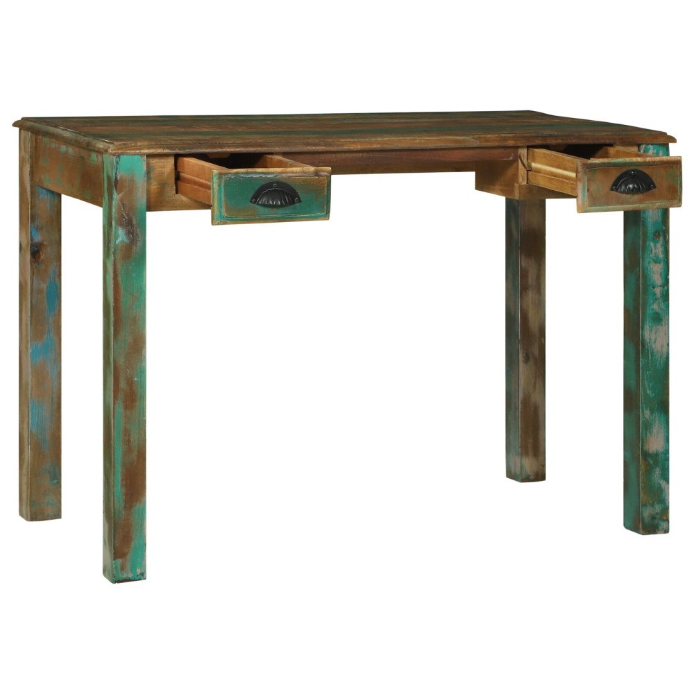 vidaXL Skrivbord 112x55x76 cm Massivt Trä Reclaimed