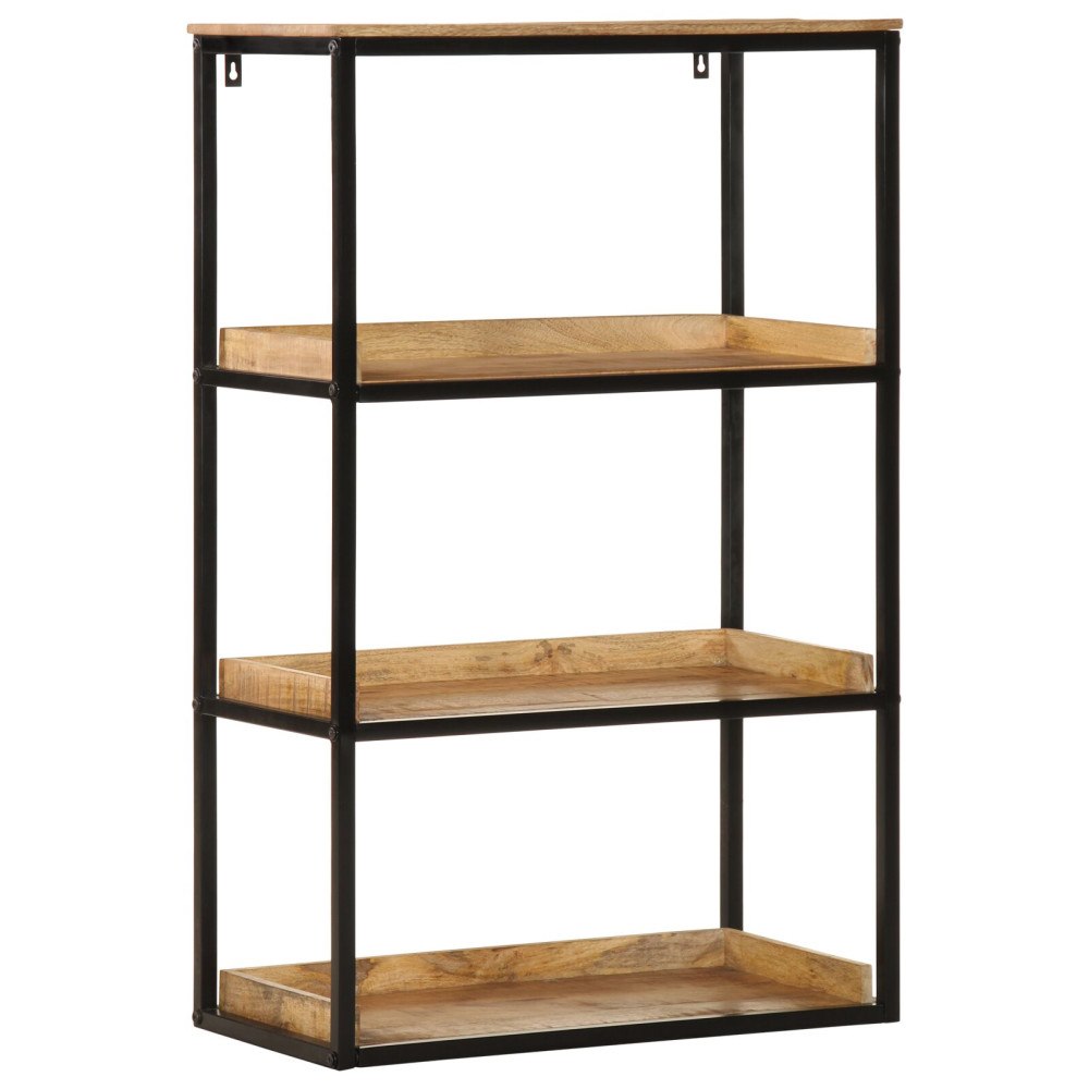 vidaXL Bokhylla 70x35x110 cm Massivt Trä Grovt Mangoträ
