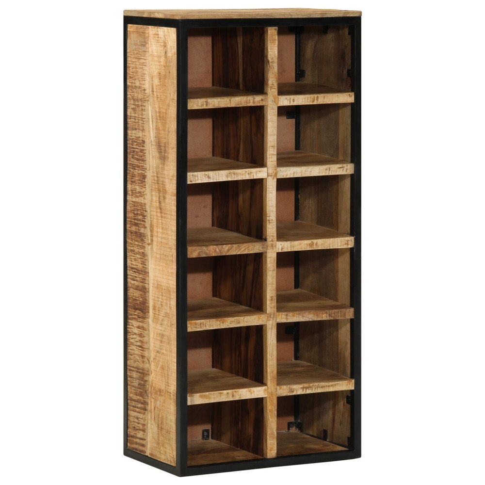 vidaXL Skoskåp 50x30x110 cm Massivt Grovt Trä Mangoträ