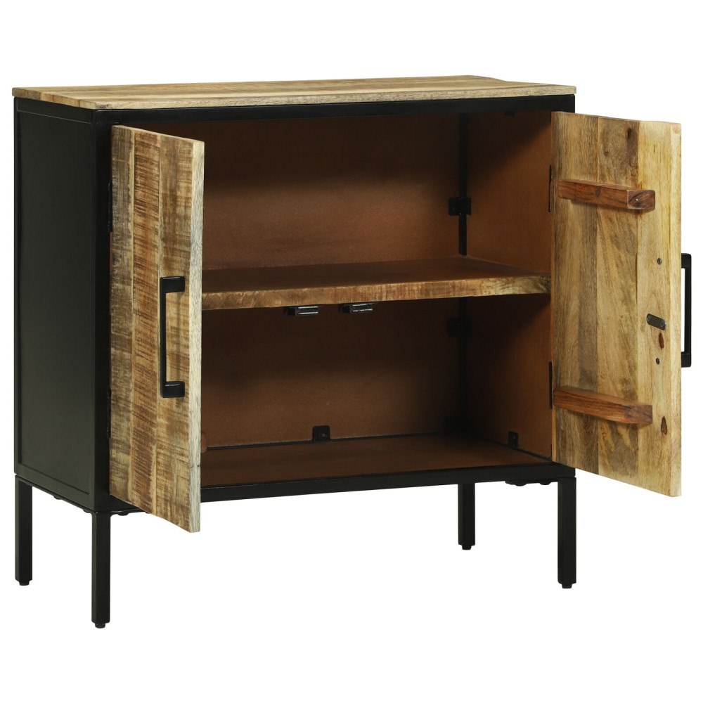 vidaXL Skänk 70x35x70 cm Massivt Grovt Trä Mango