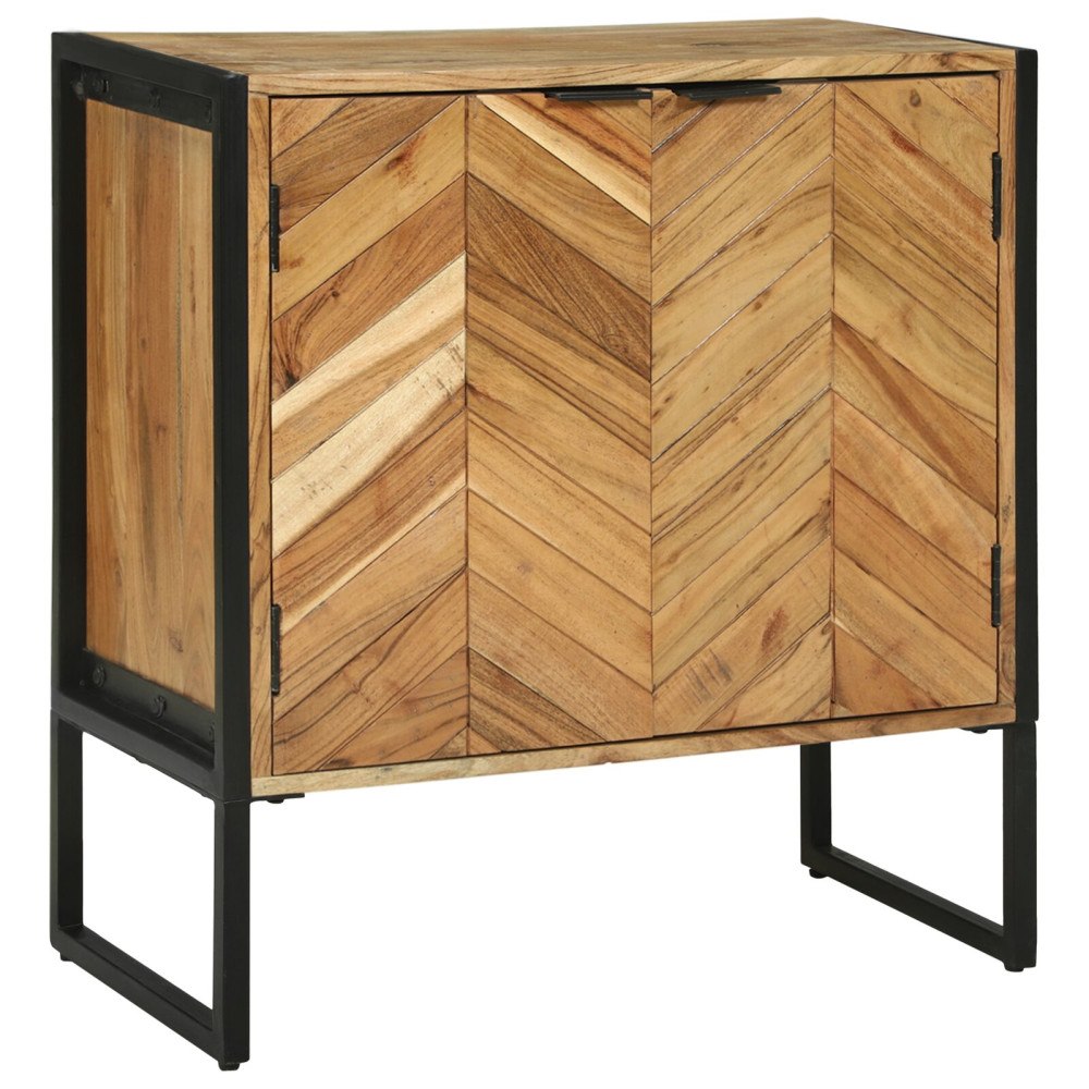 vidaXL Sideboard 70x35x75 cm Massivt Trä Akacia