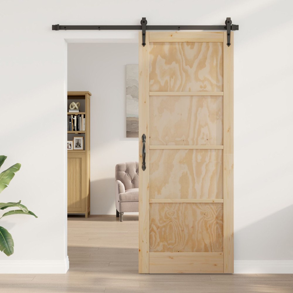 vidaXL Inredningsdörr "ORKDAL" 83x211x4 cm Massiv Trädörr Furu