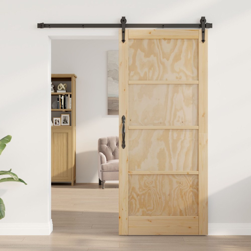 vidaXL Inredningsdörr 'ORKDAL'86x198.5x4 cm Solid Wood Pine