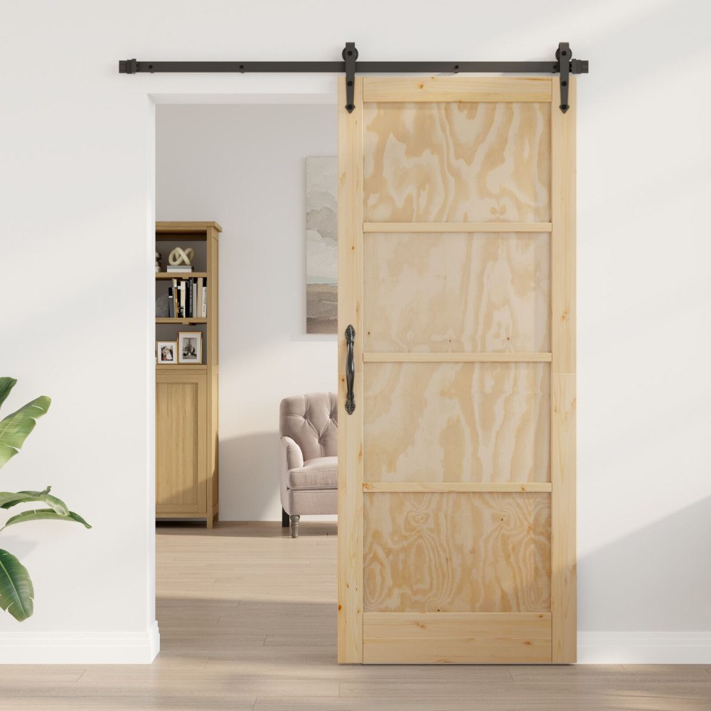 vidaXL Inomhusdörr 'ORKDAL'86x211x4 cm Solid Wood Pine