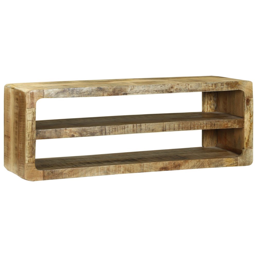 vidaXL TV-bänk 100x32x36 cm Massivt Mangoträ