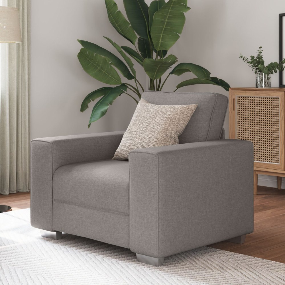 vidaXL Sofffåtölj i Taupe - 59 cm tyg