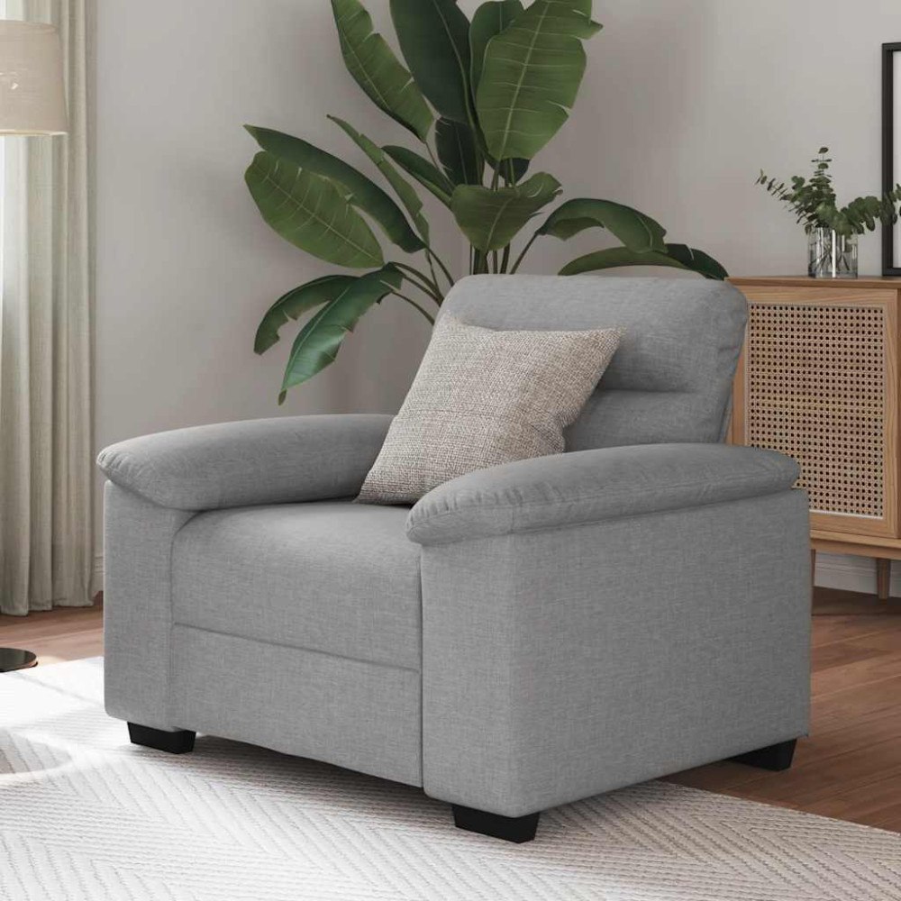 vidaXL Soffstol molngrå 60 cm tyg