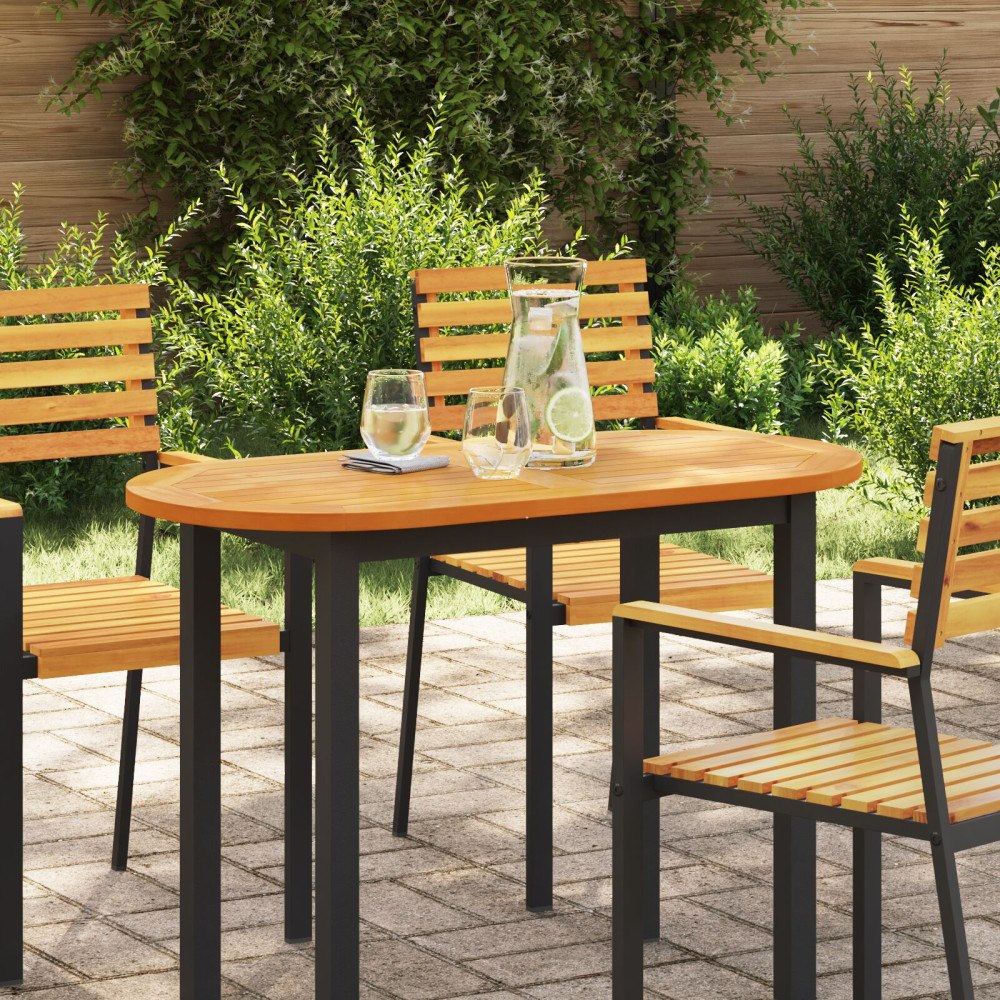 vidaXL Bordsskiva 100x50x2.2 cm Oval Massivt Trä Akacia