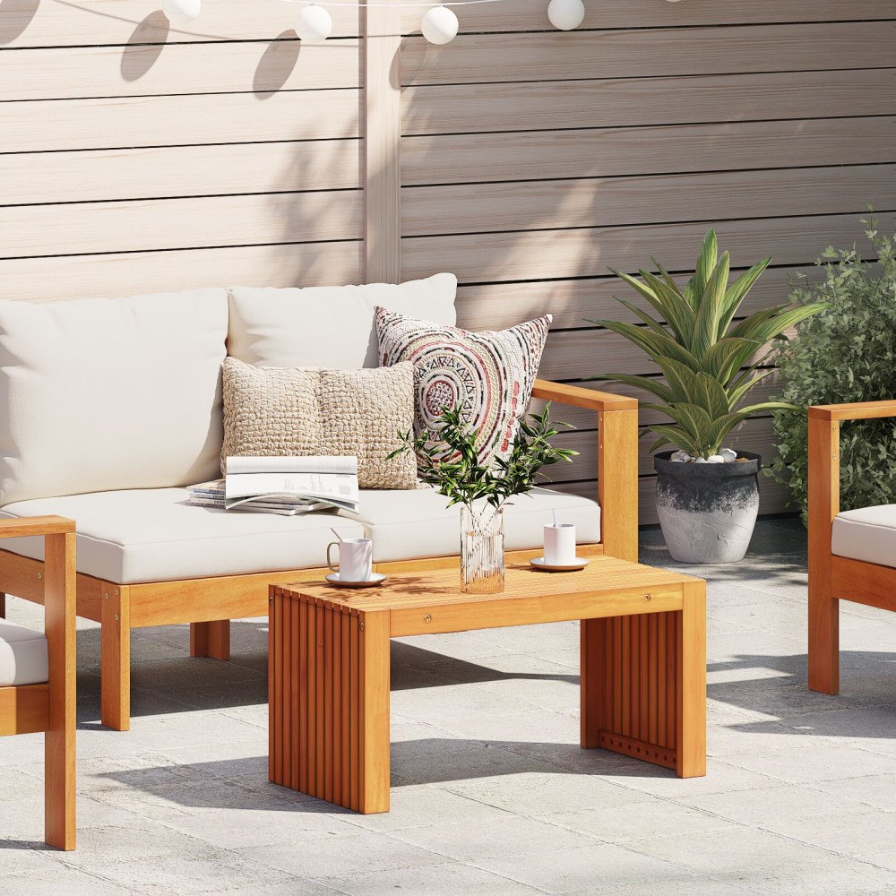vidaXL Garden Kaffebord 70x35x35 cm Massivt Trä Akacia