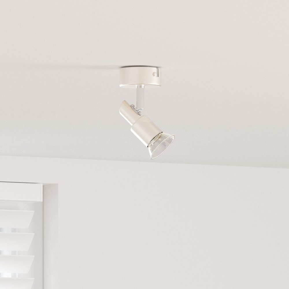 vidaXL takspotlight 1-vägs justerbar borstad nickel GU10