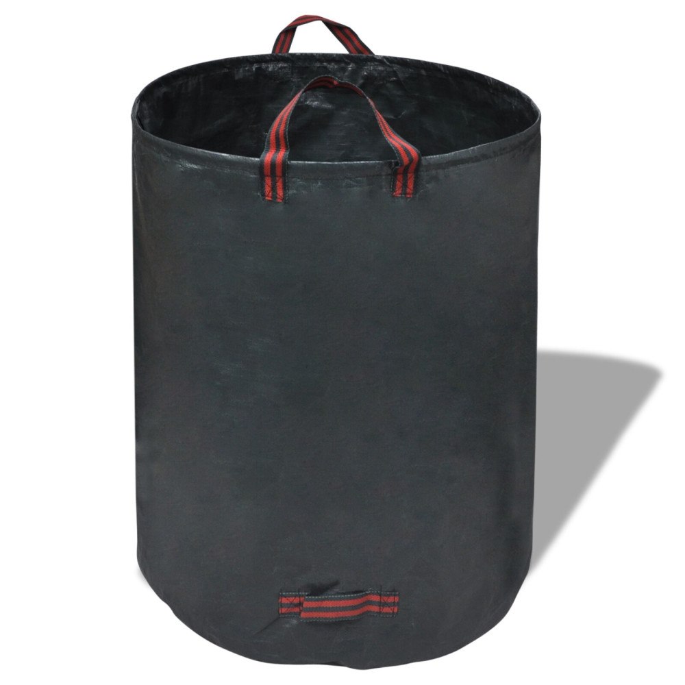 vidaXL trädgårdsavfallsväska Mörkgrön 4 st 120 L 150 g/m²