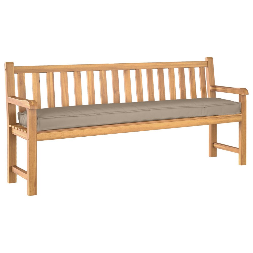 vidaXL Pallkudde för Bänk Taupe 180x40x8 cm Oxford Tyg