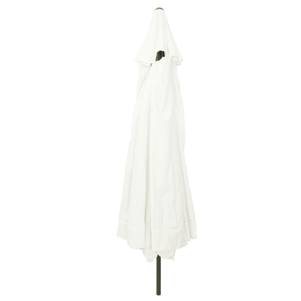 vidaXL Trädgårdsparasol ø395x245 cm Sandvit