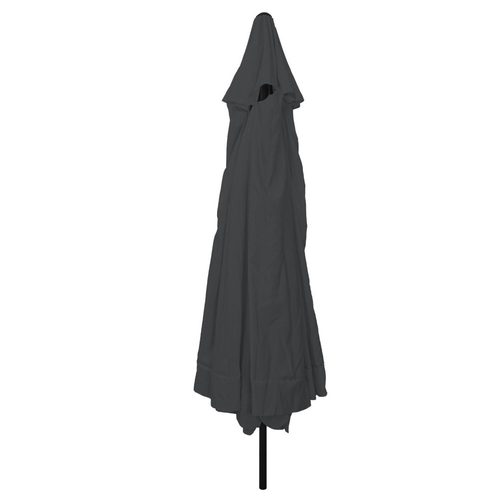 vidaXL Trädgårdsparaply ø395x245 cm Antracit