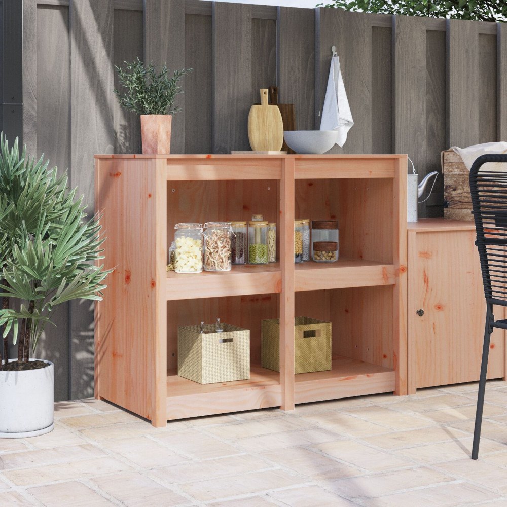 vidaXL Utomhuskök Cabinet 106x55x92 cm Massiv Trä Douglasfuru