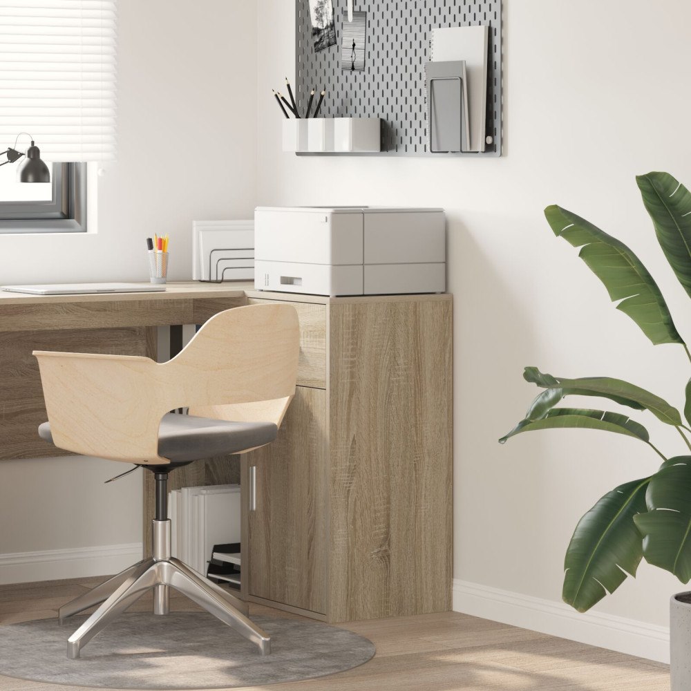 vidaXL Sonoma ek förvaringsskåp Sonoma ek MDF Medium
