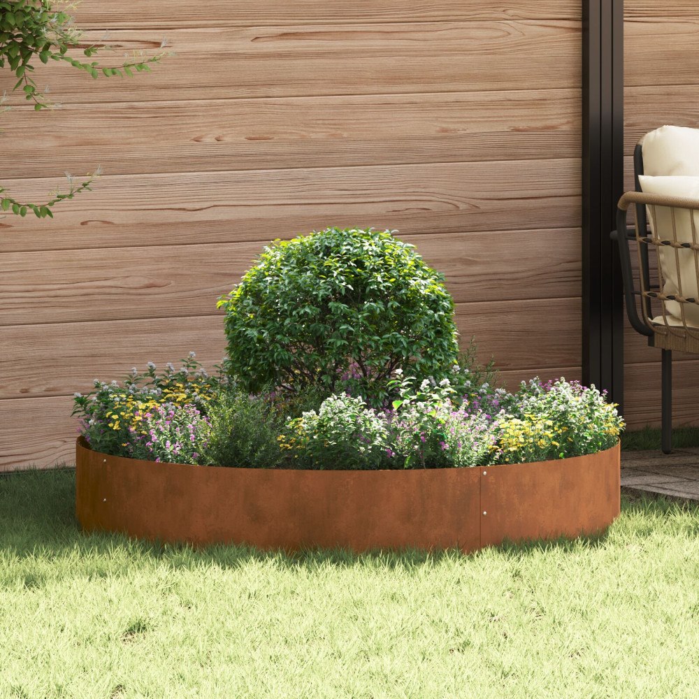 vidaXL Corten Stål Kruka Corten Stål Stor Hållbar Corten Stål Blomkruka