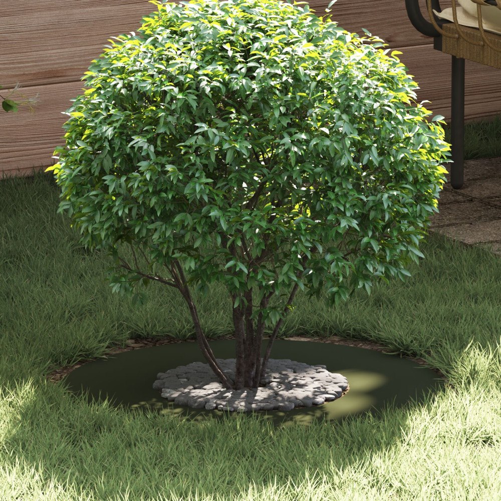 vidaXL Plastplanter Olivgrön Plast Stor Planter Cirkulär Modern
