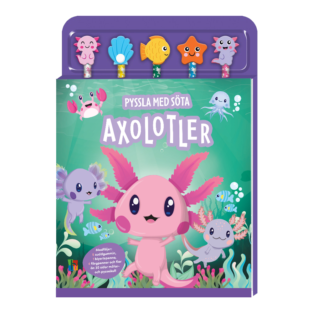 Tukan Förlag Pyssla med söta axolotler (bok)