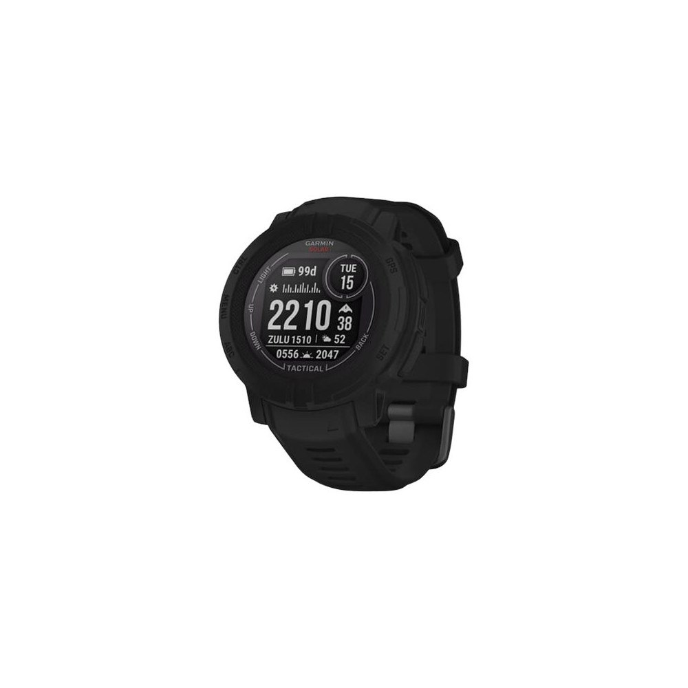 Garmin Garmin Instinct 2 Solar Tactical Edition - svart - sportklocka med band - 32 MB