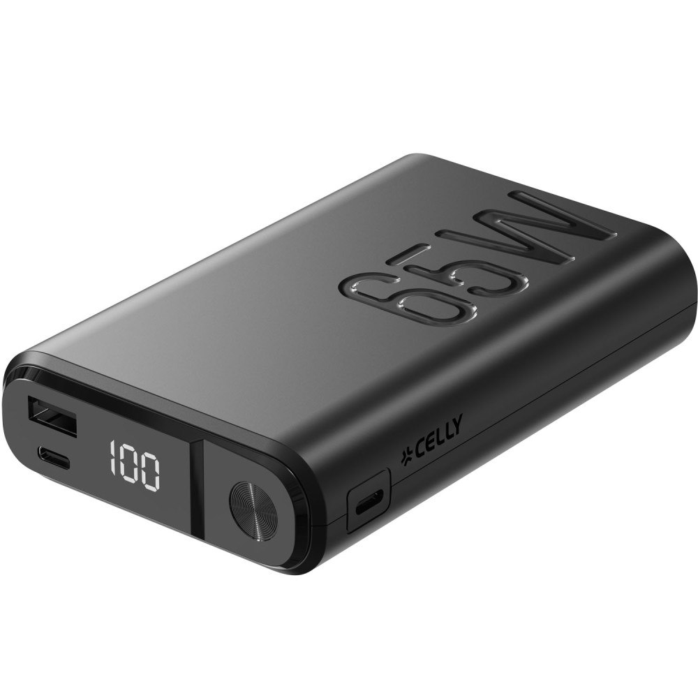 Celly PowerBank 20.000 mAh 65W PD Svart