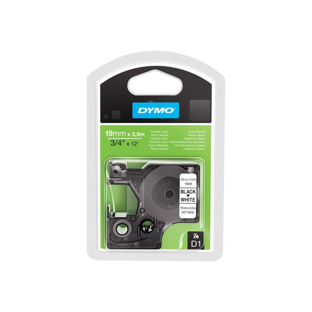 DYMO DYMO D1 - flexibel etikettejp - 1 kassett(er) - Roll (1.9 cm x 3.5 m)