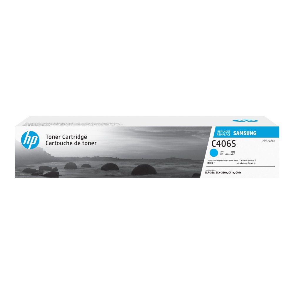 Hewlett-Packard Samsung CLT-C406S - cyan - original - tonerkassett (ST984A)
