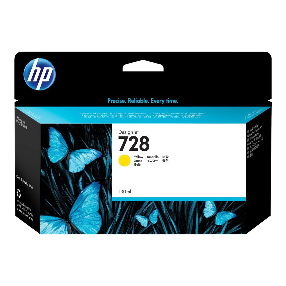 Hewlett-Packard HP 728 - gul - original - DesignJet - bläckpatron