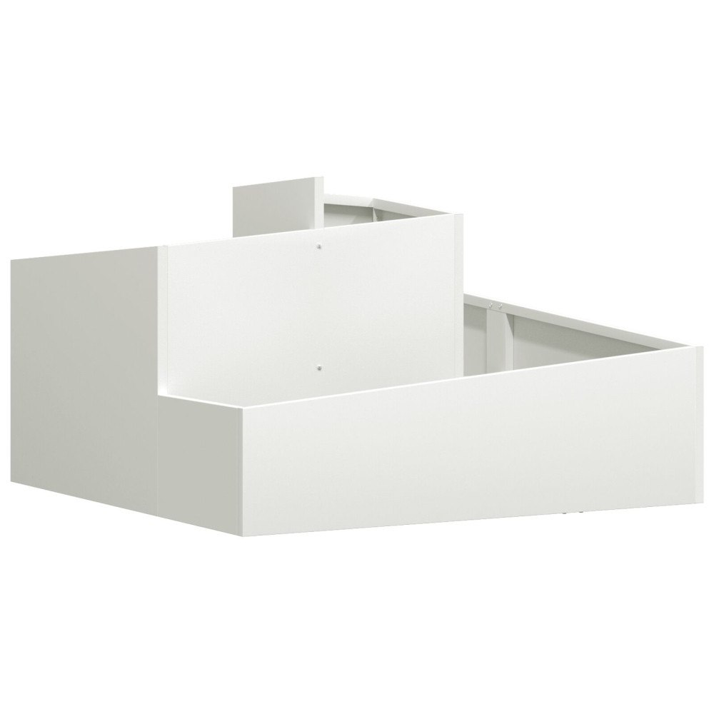 vidaXL Kruka Vit 80x80x50 cm Kallvalsträ