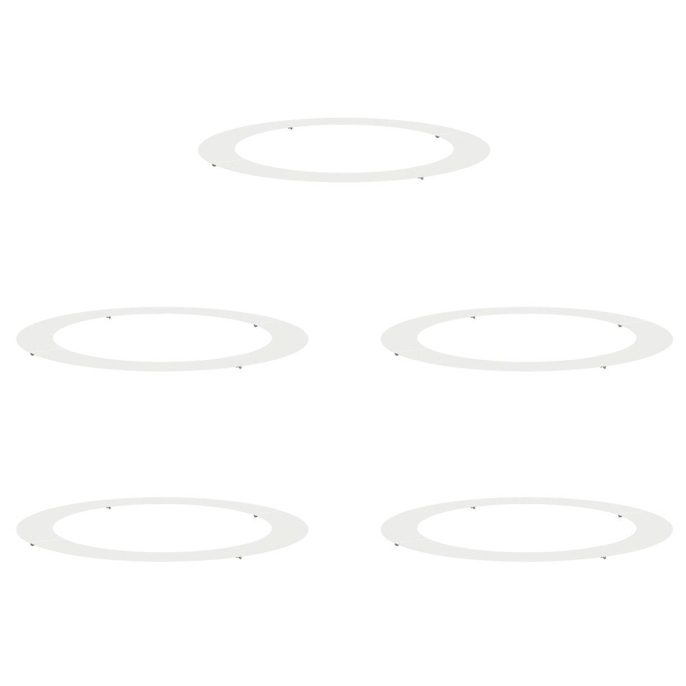 vidaXL Vita Krukor Vit Plast Stor Vit Kruka Rund Minimalistisk