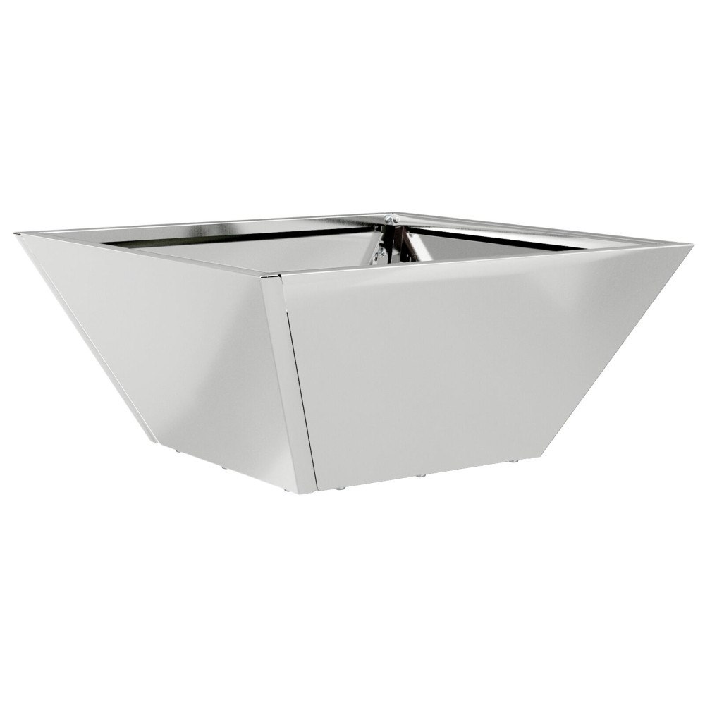 vidaXL Metallkruka Galvaniserad stål 35 x 35 x 15 cm Blomkrukor