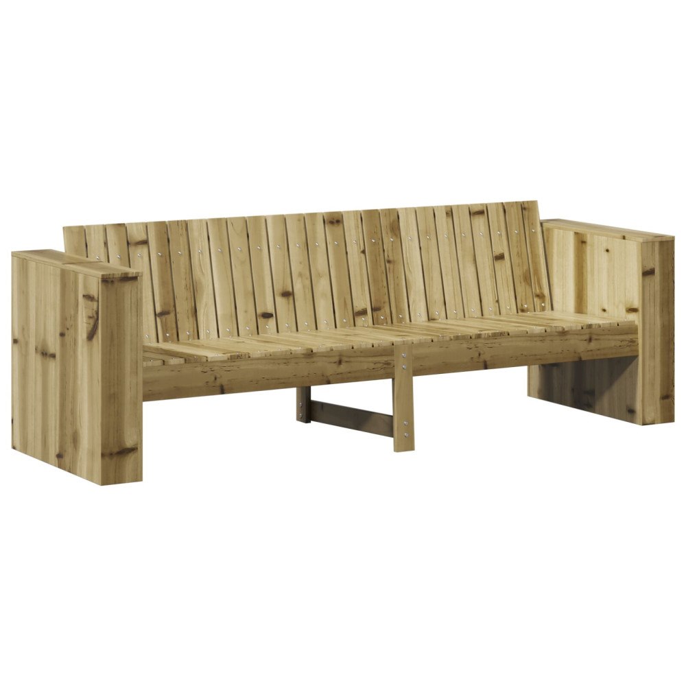 vidaXL Trädgårdsoffa 3-sits 185.5x60x62 cm Impregnerad tall